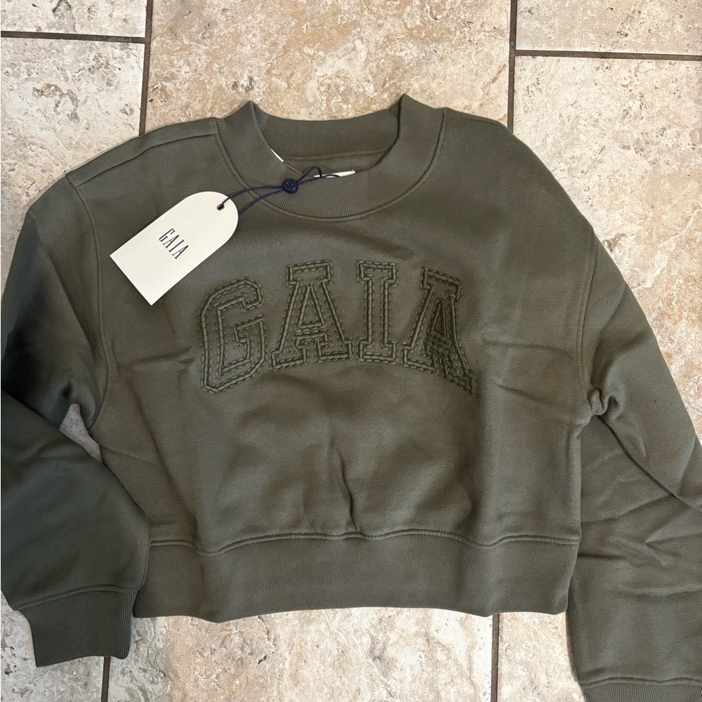 Cult Gaia Olive Green Kids Sweatshirt